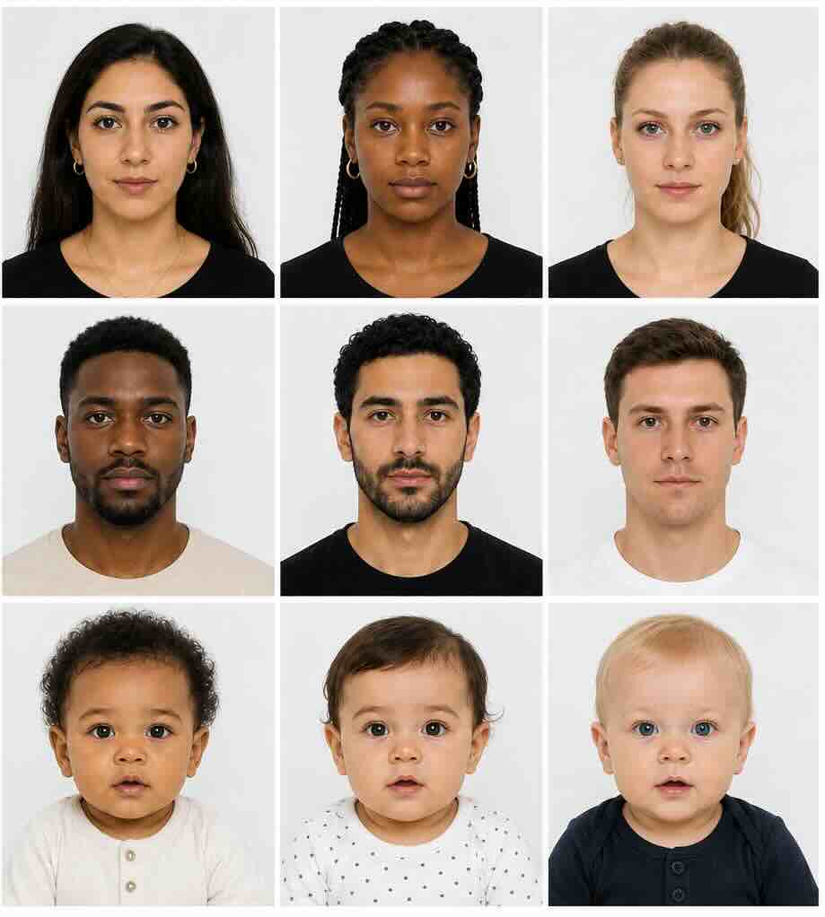 Exemples photos identité